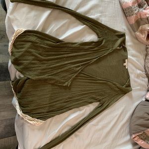 Small Army Green Cardigan